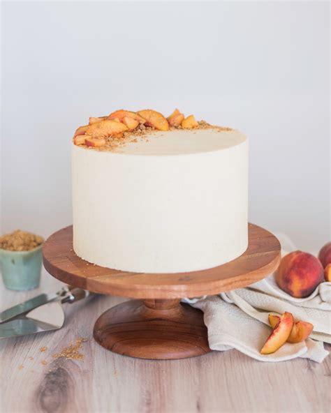 The Most Delicious Peach Crisp Cake With Cinnamon Oat Crumble Cake By