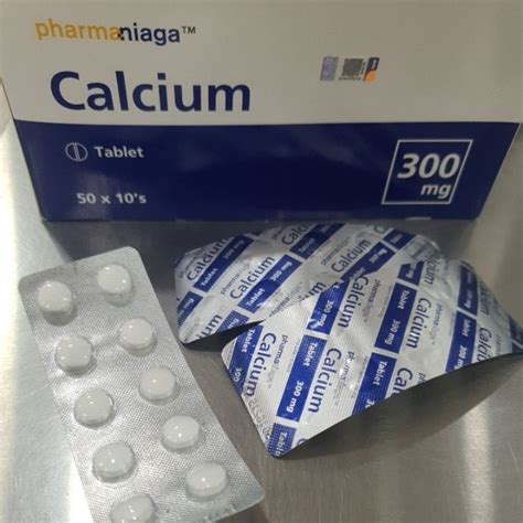 Calcium Lactate 300mg 10 Tablets Shopee Malaysia