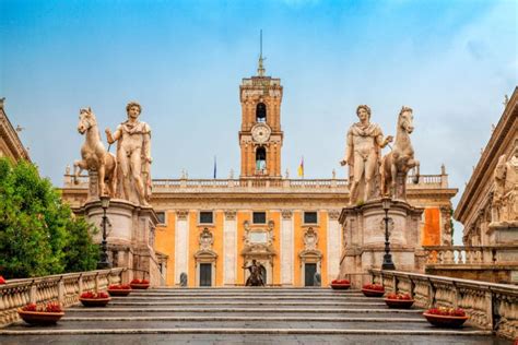 Capitoline Hill Campidoglio Is One Of The Seven Hills Of Rome Italy