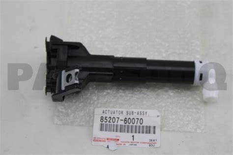 8520760070 Genuine Toyota ACTUATOR SUB ASSY HEADLAMP WASHER RH 85207