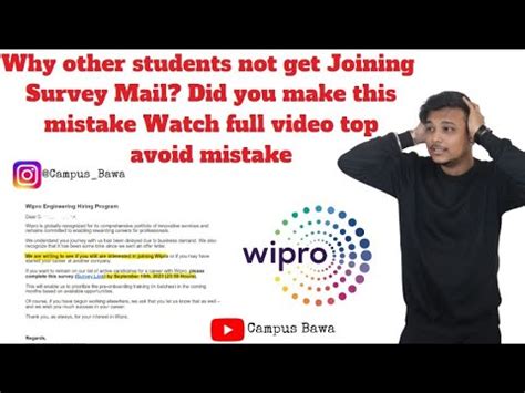 Wipro Onboarding Update Wipro Survey Mail Updates Wipro Elite