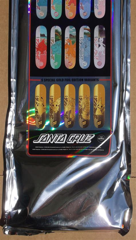 Santa Cruz X Pokemon Blind Bag Skateboard Deck Sealed Unopened Rare