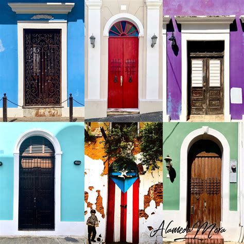 Doors of Old San Juan Puerto Rico Color Print for INSTANT - Etsy