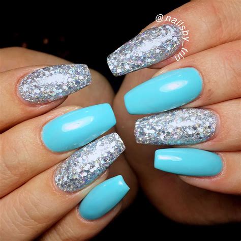 Updated 50 Eye Catching Aqua Nails June 2020