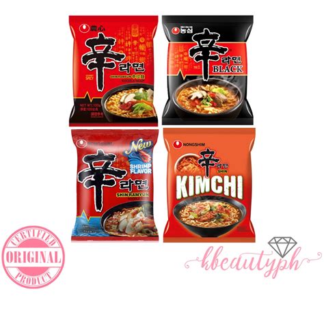 Nongshim Shin Ramyun Redblack Korean Noodles Shopee Philippines