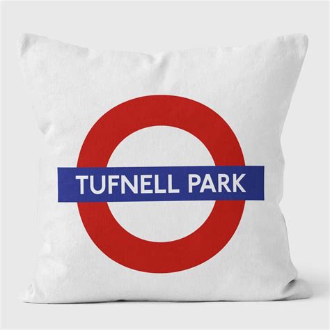 Tufnell Park London Underground Tube Station Roundel Cushion