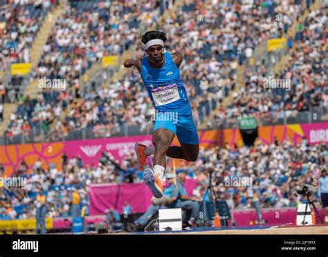 07 8 22 Praveen Chithravel India In The Mens Triple Jump Final At