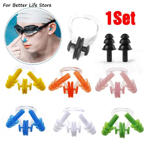 Soft Silicone Elastic Nose Clip Earplugs Imperme Vel Nata O Ear Plugs