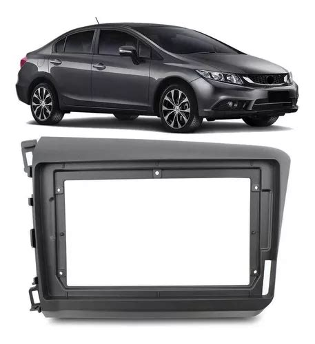 Moldura Painel Dvd 2 Din 9 Honda Civic 2012 2016