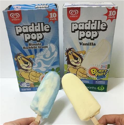 Paddle Pop Bionic Bubble Gum And Vanilla Uk Paddle Pop Pop