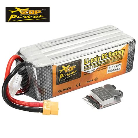 Rechargeable Zop Power V Mah S C Lipo Battery Xt Plug With