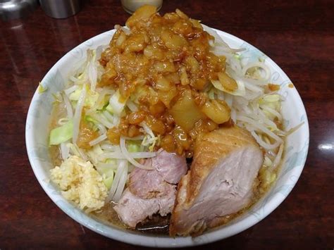 『小ラーメン（750円）ヤサイニンニクアブラ』ラーメン二郎 めじろ台店のレビュー ラーメンデータベース