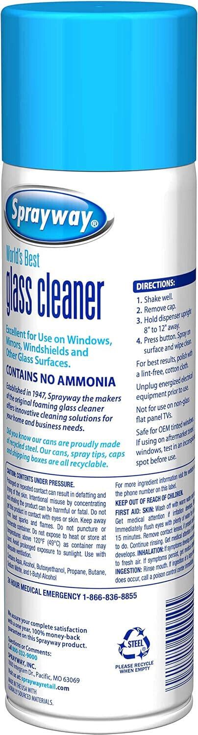 Sprayway Sw050 12 Glass Cleaner 19 Oz Pack Of 12 Ebay