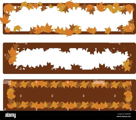 autumn leaves banner Stock Vector Image & Art - Alamy