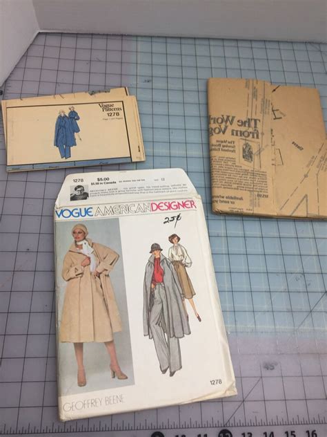 Vintage Vogue American Designer Pattern By Geoffrey Beene Etsy