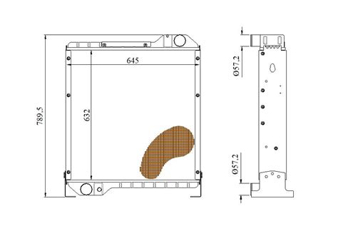 Mf072 Massey Ferguson Radiator Clancy Radiators