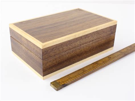 Handmade Solid Walnut Jewelry Box Etsy