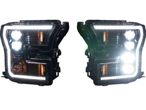 Morimoto XB Black DRL LED Headlights MRM LF502 RealTruck