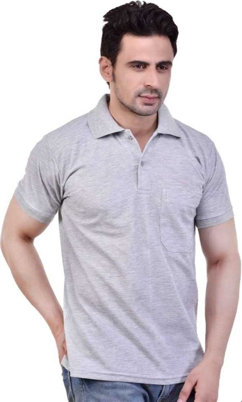 Solid Men S Polo Neck T Shirts ASH Casual Wear Cotton At Rs 109