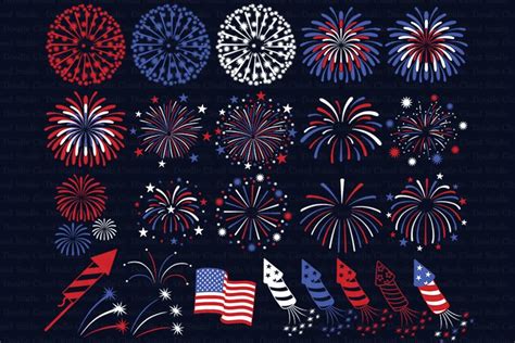 Fireworks Svg 4th Of July Svg Fireworks Clipart Png