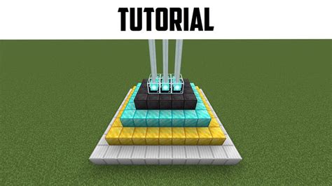 Minecraft How To Build A Six Beacon Pyramid Step By Step Youtube