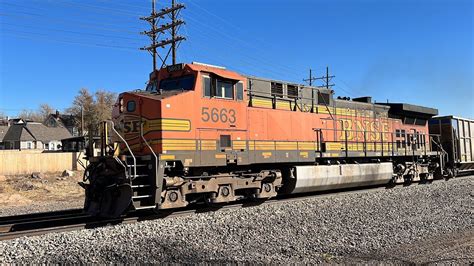 Solo BNSF AC4400CW Leads A 124 Coal Car Set North With 2 DPUs YouTube