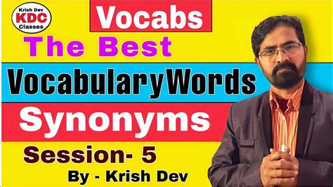 The Best Vocabulary Words And Synonyms For SSC CGL CHSL CPO MTS NDA CDS