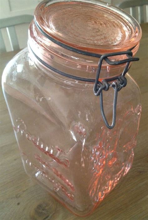 Casadis Milano Pink Glass Jar Italian Vintage By Cityrelics