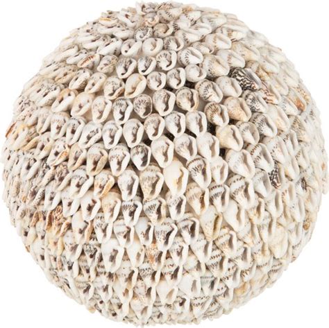 J Line Decoratie Bol Schelpen Noa Steen Naturel Large Bol