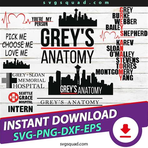 Greys Anatomy Svg You Are My Person Svg Save Lives Svg Off