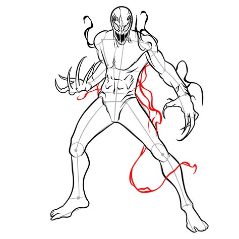 How To Draw Carnage Step By Step