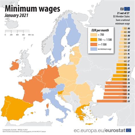 Disparities In Minimum Wages Across The Eu Minimum Wage Cartography