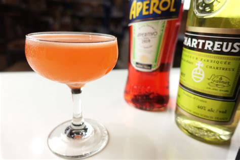 Naked And Famous Cocktail Recipe Mezcal Chartreuse Aperol And Lime