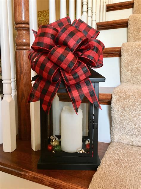 Fall Wreath Bow Bows For Lantern Buffalo Plaid Everyday Bow