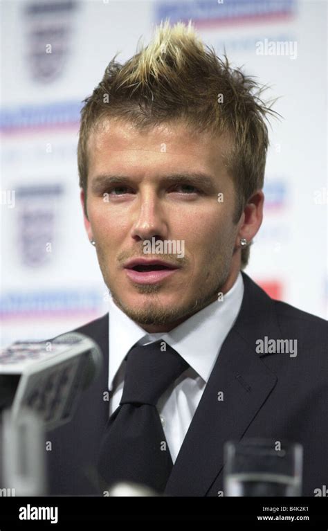 David Beckham During England Press Conference At The Fa Media Centre In