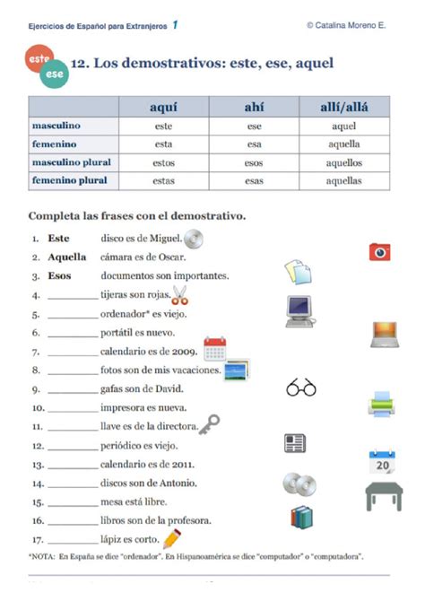 The Spanish Language Worksheet For Students To Learn How To Use