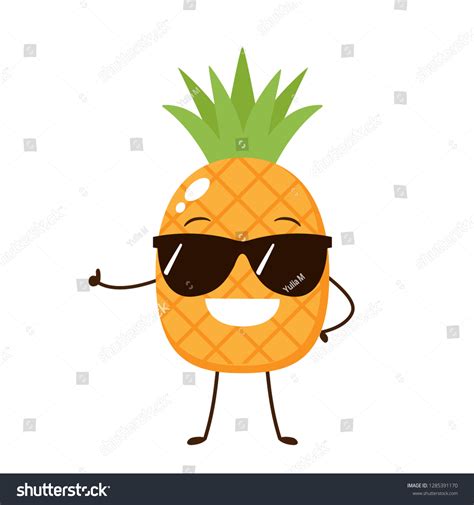 Pineapple With Sunglasses Animated