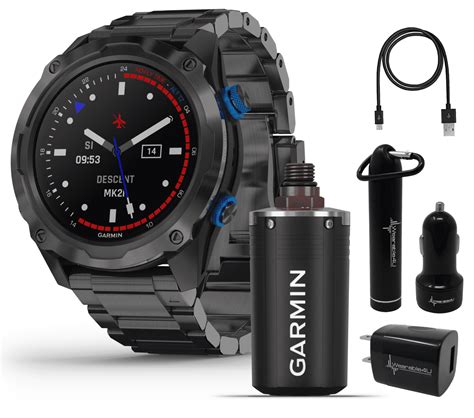 Garmin Descent Mk2i Descent T1 Bundle Watch Style Dive Computer With Wearable4u Power Pack