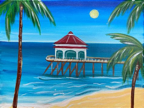 "Huntington Beach Pier" Painting Party with The Paint Sesh