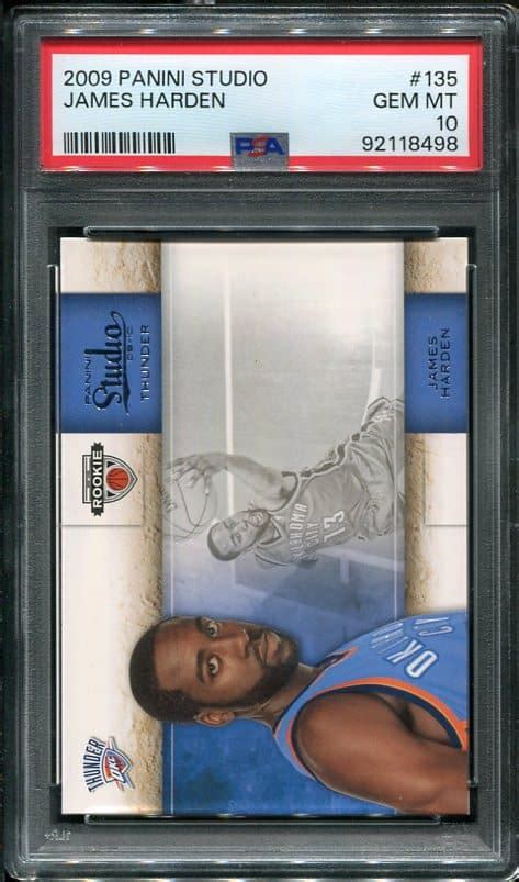 Panini Studio James Harden Rc Psa All Star