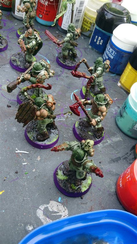 Finished My Nurgle Cultist Squad W Lots Of Kitbashing Album Inside