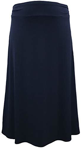 Leebe Womens Plus Size Maxi Skirt 1x 5x 5x Navy Amazon Price