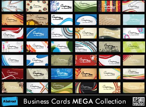 Set Of Business Cards Design Elements Vector Vectors Images Graphic Art