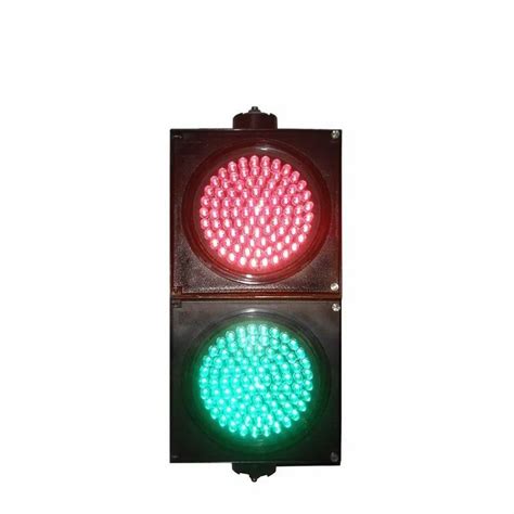 Led Polycarbonate 200mm 230 V Red And Green Traffic Signal With Mannual Switch For Road Safety