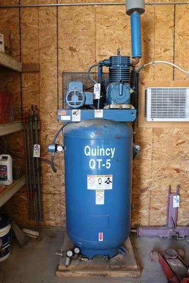 Quincy Qt 5 150814 712 80 Gallon Vertical Air Compressor 230 Volt