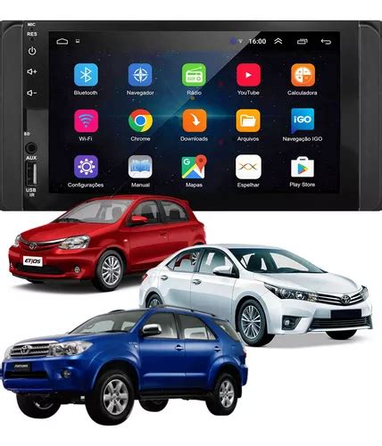 Central Multim Dia Corolla Etios Hilux Android Auto Carplay