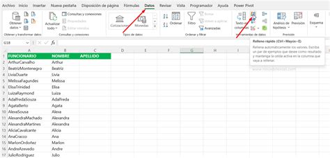 Como Separar El Nombre Y El Apellido En Excel Ninja Del Excel Images