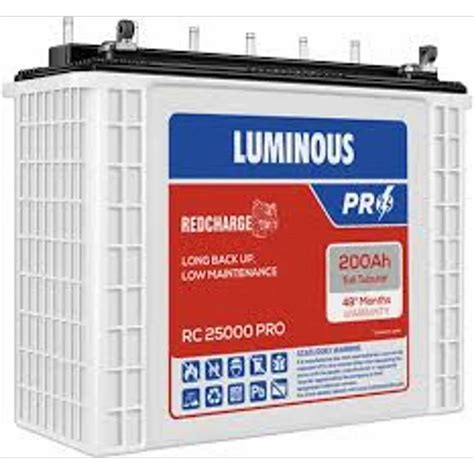 Luminous RC 25000 PRO Tubular Inverter Battery At Rs 16500 Luminous