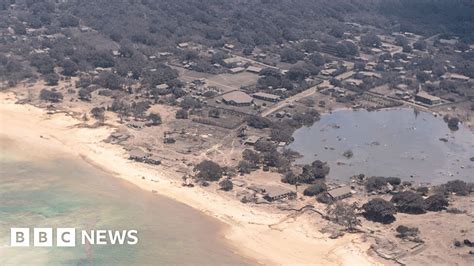 Tonga Tsunami Before And After Eruption Bbc News