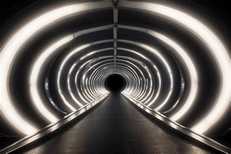 Premium Photo | Light tunnel background